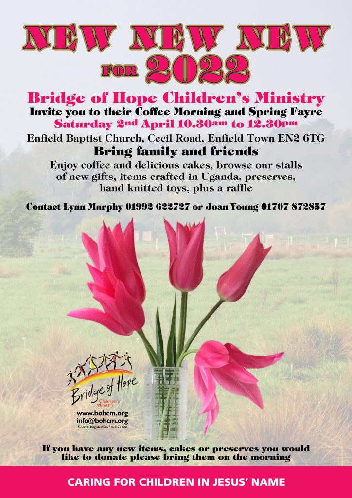 Brodge of Hope Spring Fayre 2022 Bridge of Hope Children's Ministry