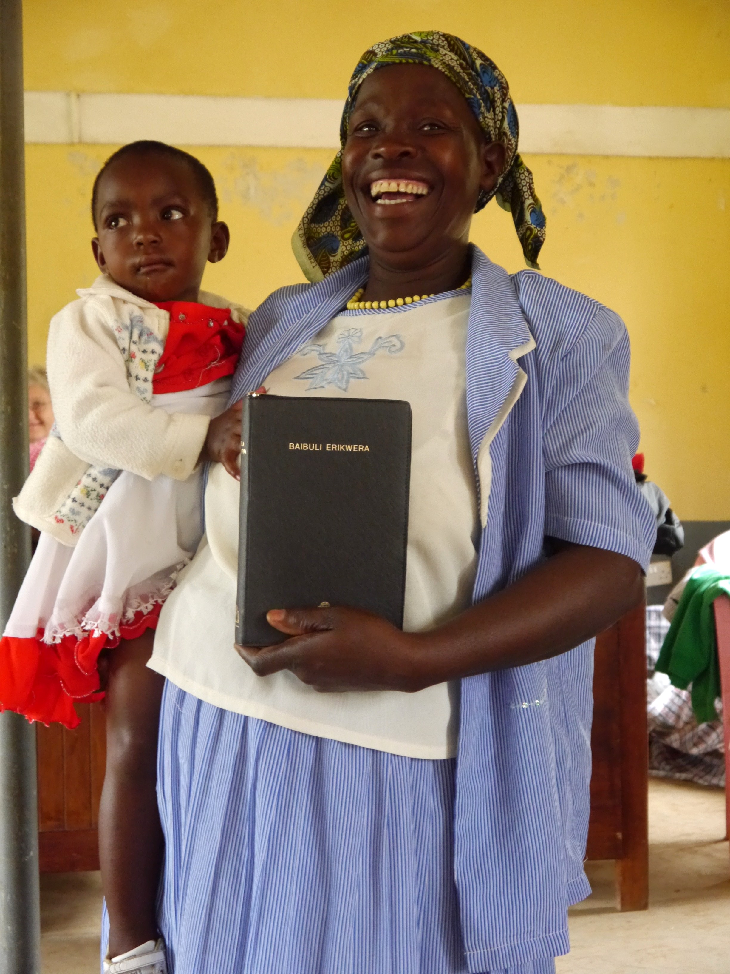 Happy to receive a Bible