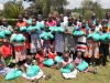 Children happy to receive food